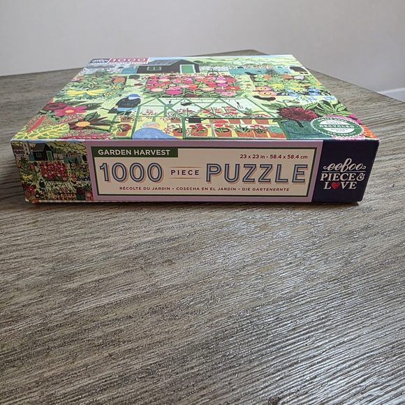 Garden Harvest Puzzle by eeBoo - 1000 Pieces - Picture 4 of 5